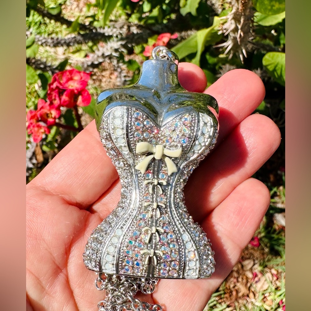 RARE FIND! Crystal Corset Necklace by Andrew Hamilton Crawford